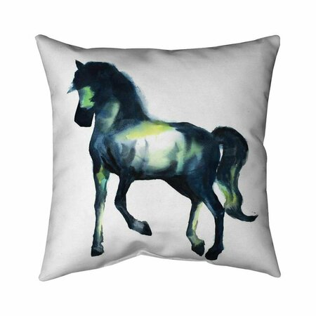 BEGIN HOME DECOR 26 x 26 in. Elegant Horse-Double Sided Print Indoor Pillow 5541-2626-AN368